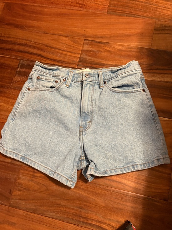 Abercrombie & Fitch Pants - Abercrombie & Fitch 4” Dad Shorts Light Wash Denim High Rise Size 28 (1337)